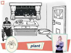 Screen shot from one of the sections in the Life Skills CD