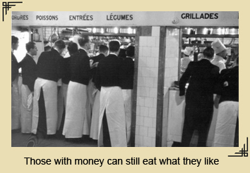 the rich can dine out at restaurants